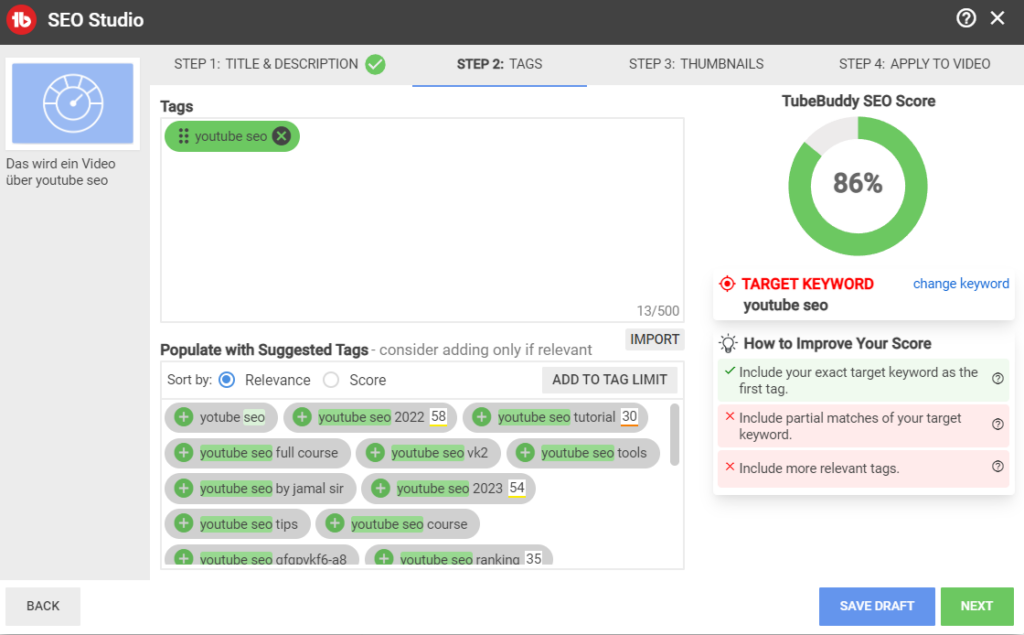 TubeBuddy Tips - Tags and Description Best Practices (How To)